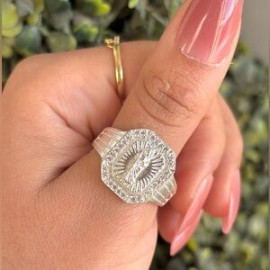 925 Sterling Silver Saint Jude Ring size 12.75✨Anillo de San Juditas Plata 925